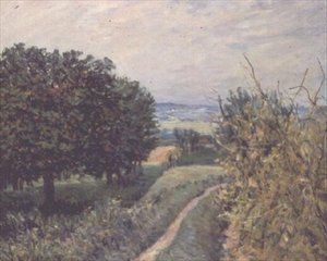 Louveciennesin viinitarhoissa tekijältä Alfred Sisley