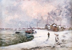 Ivry lumessa tekijältä Alfred Sisley