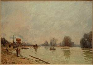 Seine Suresnesissa tekijältä Alfred Sisley