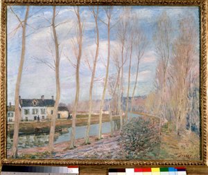 Alfred Sisleyn (1839-1899) Loingin kanavamaalaus 1892 su. 0,73 x 0,93 m Pariisi, Orsay-museo tekijältä Alfred Sisley