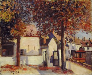 Moret-sur-Loing (Rue de Fosses) tekijältä Alfred Sisley