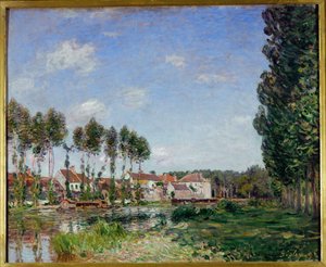 Moret, Bords du Loing, Ranska tekijältä Alfred Sisley