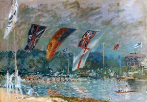 Regatta Moleseyssa, 1874 tekijältä Alfred Sisley