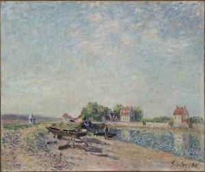 Saint-Mammes, Loingin kanava tekijältä Alfred Sisley