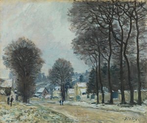 Huonekalut ja erilaiset esineet 1100- ja 1300-luvuilta tekijältä Alfred Sisley