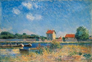 Canal du Loingin rannat Saint-Mammesissa tekijältä Alfred Sisley