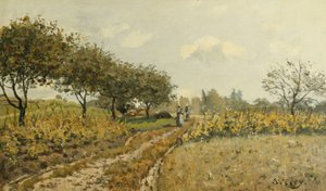 Polku maaseudulla; Tie maaseudulla, 1876 tekijältä Alfred Sisley