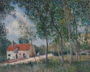 Tie Moretista Saint-Mammèsiin, 1883-85. tekijältä Alfred Sisley