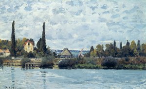 Seine Bougivalissa, 1873 tekijältä Alfred Sisley