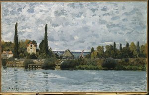 Seine Bougivalissa, 1873 tekijältä Alfred Sisley