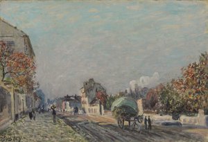 Katu Marlyssa, 1876 tekijältä Alfred Sisley