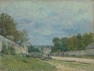 Versailles Road; Tie Versaillesiin, 1876 tekijältä Alfred Sisley