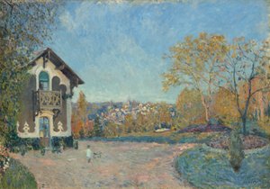 Näkymä Marly-le-Roille Coeur-Volantista, 1876. tekijältä Alfred Sisley