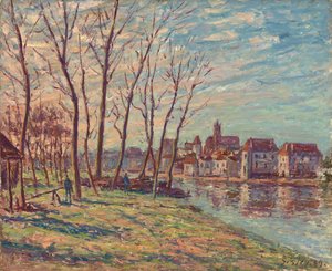 Näkymä Moretiin, 1889 tekijältä Alfred Sisley