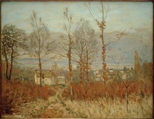 Näkymä Louveciennesiin syksyllä tekijältä Alfred Sisley