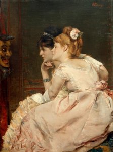 A.Stevens, Die japanische Maske tekijältä Alfred Emile Stevens