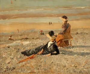 A.Stevens, Ein schöner Tag Le Tréportissa tekijältä Alfred Emile Stevens