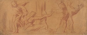 Grupo de Figuras, Criança Mendigando em Centerfinnish tekijältä Alfred Emile Stevens
