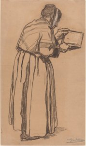Nainen lukee tekijältä Alfred Emile Stevens