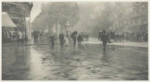 Märkä päivä Boulevardilla, Pariisissa tekijältä Alfred Stieglitz