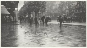 Märkä päivä Boulevardilla, Pariisissa tekijältä Alfred Stieglitz
