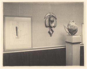 [Yksityiskohta Picasso-Braque-näyttelystä osoitteessa 291] tekijältä Alfred Stieglitz