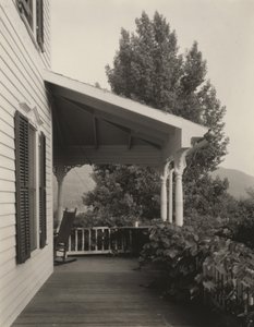 Talo, lehdet ja puu tekijältä Alfred Stieglitz