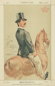 HSH The Duke of Teck, Suosituin prinssistä hän on naimisissa suosituimman prinsessan kanssa, 14. toukokuuta 1870, Vanity Fair sarjakuva
