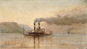Saint Paulin kaupunki Dubuquessa, noin 1866 tekijältä Alfred Thompson Bricher