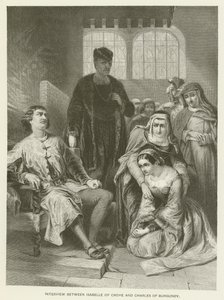 Isabelle of Croyen ja Charles of Burgundy haastattelu tekijältä Alfred W. Elmore
