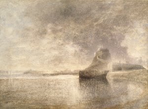 Holy Island Castle, Northumbria, c1882-3 tekijältä Alfred William Hunt