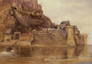 Vallit, Mont Saint Michel (akvarelli)