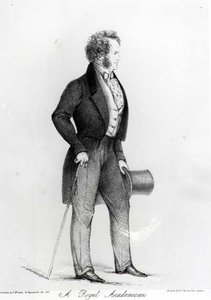 Kuninkaallinen akateemikko, Charles Landseerin muotokuva (1799-1879), pub. kirjoittanut Thomas McLean, 1843