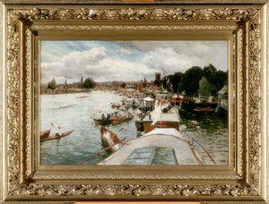 Henley Regatta, 1881 tekijältä Alfred de Breanski