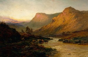 Tay-joki (öljy kankaalle) tekijältä Alfred de Breanski