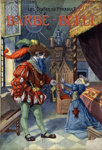 Siniparta (Siniparta), Conte, Charles Perrault (1628-1703). Kuva Vaccarista ja Carreystä "" Les beaux tales"" -kokoelmassa "" Nos loisirs""" noin 1910. Yksityinen kokoelma.