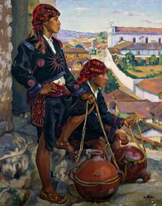 Water Carriers, Chichicastenango tekijältä Alfredo Gálvez Suárez