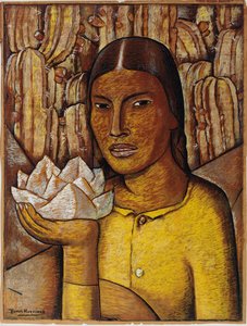Reina Xochitl (guassi sanomalehtipaperille)