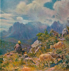 Laitumet Apuan Alpeilla, n. 1922 tekijältä Alfredo Vaccari