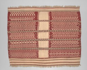 Naisen seremoniallinen päällinen tai viitta (aksellal), 1800-luvun loppu (villa)