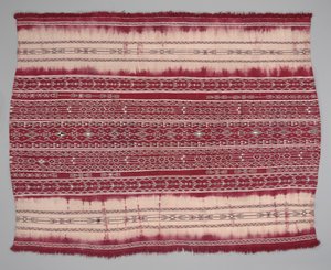 Naisen päällinen (aksellal), 1800-luvun loppu (villaa ja puuvillaa)