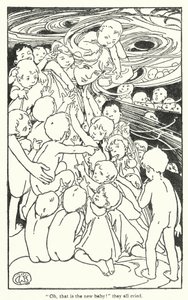 Kuvitus Charles Kingsleyn teokseen The Water-Babies (litografia). tekijältä Alice Bolingbroke (after) Woodward
