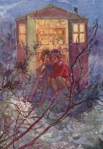 Kevään mukana tulee Wendy (väri litho) tekijältä Alice Bolingbroke (after) Woodward