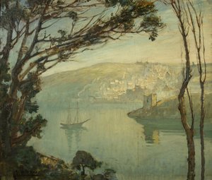 A Winter Morning, Fowey (öljy kankaalle)