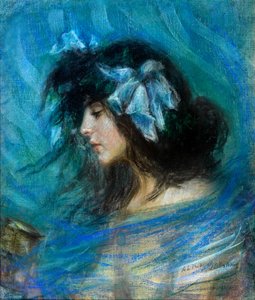 Dreamland, n. 1906 (pastelli paperille) tekijältä Alice Pike Barney
