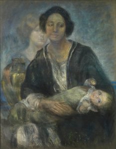 Italialainen nainen lapsen kanssa tekijältä Alice Pike Barney
