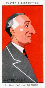 Rufus Isaacs, Readingin ensimmäinen markiisi, päätuomari ja diplomaatti, 1926. tekijältä Alick P. F. Ritchie