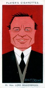 William Maxwell Aitken, 1. Baron Beaverbrook, valtiomies ja sanomalehden omistaja, 1926. tekijältä Alick P. F. Ritchie