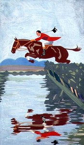 Vesihyppy (guassi paperille)