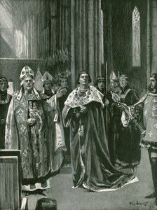Tunnustus Henrik VII:n kruunajaisissa sunnuntaina 30. lokakuuta. tekijältä Allan (after) Stewart
